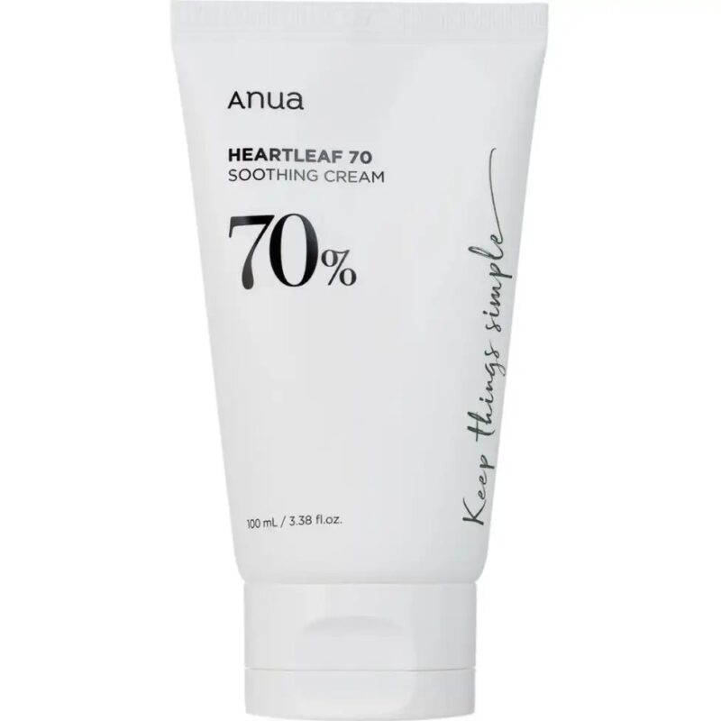 Anua Heartleaf 70% Soothing Cream jar