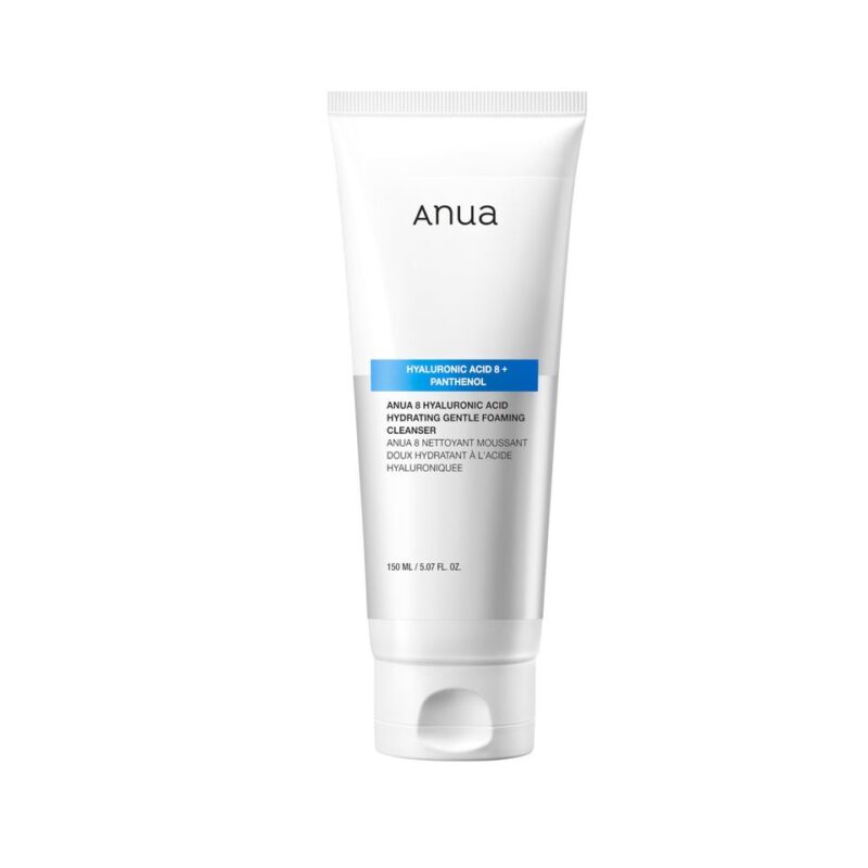 ANUA 8 Hyaluronic Acid Foaming Cleanser tube
